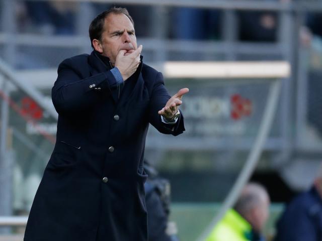 Inter boss Frank De Boer is under pressure